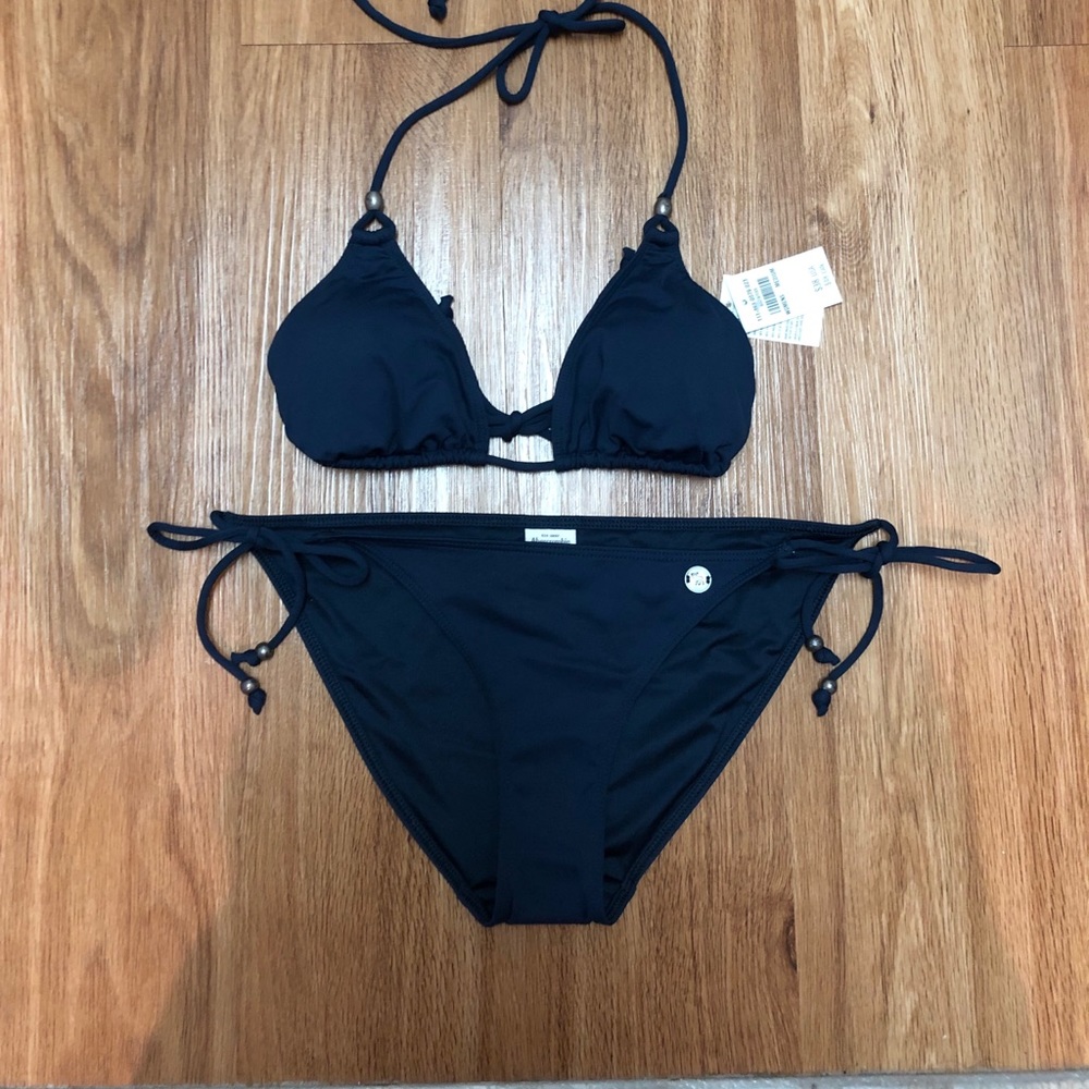 Abercrombie & Fitch Navy Triangle String Bikini Set